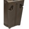 Brown Oak 65-Gallon Rain Barrel Plastic Urn with Planter Top Outdoor Water Storage Rodent Resistant
